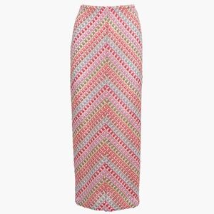 Hill House Home The Zoey Maxi Skirt - Pastel Crochet Knit Size S